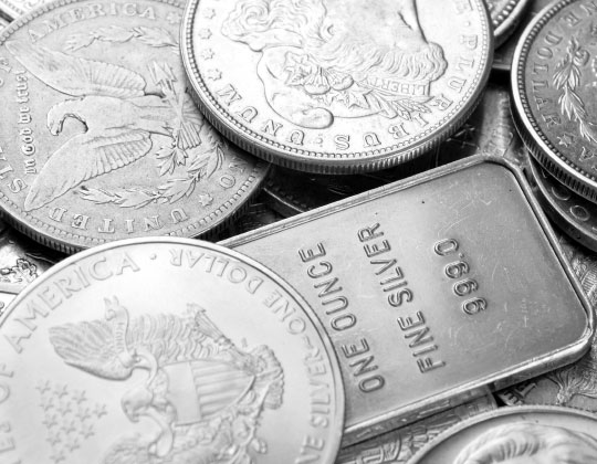 pieces et lingots en argent