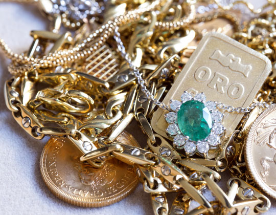 bijoux en or et pieces