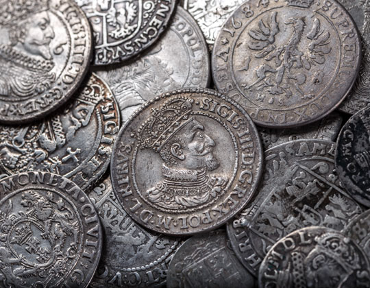 pièces en argent anciennes